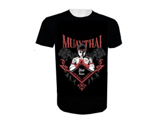Legg til navn Muay Thai T-skjorte : KNTSHCUST-001