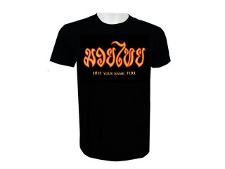 Legg til navn Muay Thai T-skjorte : KNTSHCUST-008