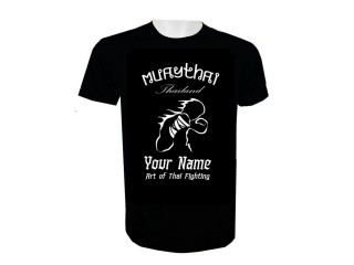 Legg til navn Muay Thai T-skjorte : KNTSHCUST-018