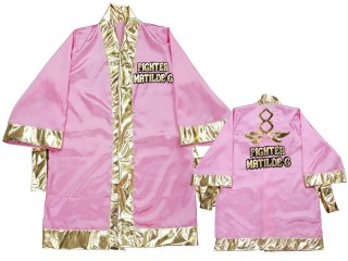 Personlig Kanong Muay Thai Boksekåpe : KNFIRCUST-001-Rosa