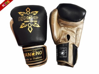 Kanong Muay Thai bokse hansker barn junior : Thai Power Svart/Gull
