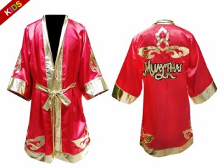 Kanong Muay Thai boksekåpe barn : Rød Lai Thai