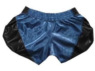 Kanong Retro Muay Thai Shorts : KNSRTO-202-Marineblå