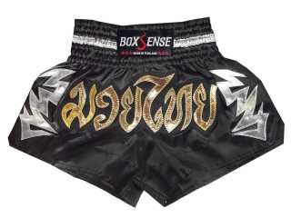 Boxsense Muay Thai Boksning Shorts  : BXS-090-Svart