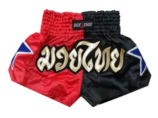 Boxsense Boksing shorts barn Rød : BXSKID-004 Rød/Svart