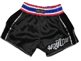 Boxsense Retro Muay Thai Bokseshorts for damer : BXSRTO-001-Svart