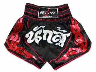 Boxsense Muay Thai Boksning Shorts : BXS-063-Svart