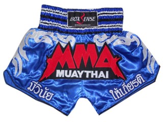 Boxsense Muay Thai Boksning Shorts : BXS-066-Blå
