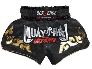 Boxsense Muay Thai Boksning Shorts : BXS-092-Svart