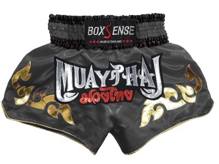 Boxsense Muay Thai Boksning Shorts : BXS-092-Grå