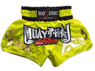 Boxsense Muay Thai Boksning Shorts : BXS-092-gul