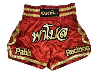 Personlig Bokseshorts  : KNBXCUST-2002 Rød