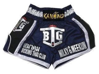 Personlig Muay Thai Shorts : KNSCUST-1013 Blå