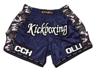 Personlig Muay Thai Shorts : KNSCUST-1024 Marine