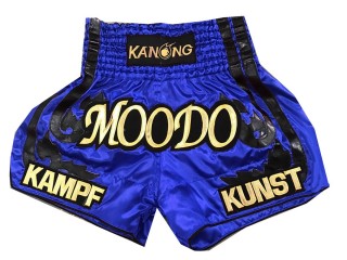 Personlig Muay Thai Shorts : KNSCUST-1057 Blå