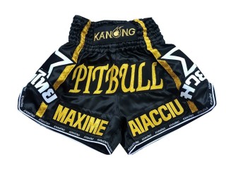 Personlig Muay Thai Shorts : KNSCUST-1127 Svart