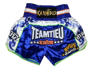 Personlig Muay Thai Shorts : KNSCUST-1132 Blå