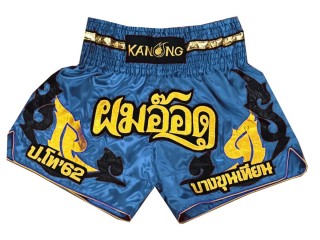 Personlig Muay Thai Shorts : KNSCUST-1136 Himmelblå