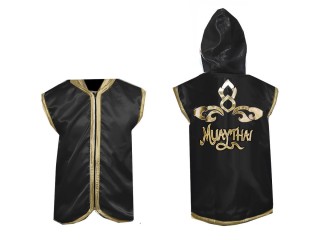 Kanong Muay Thai Gensere / Walk in Hoodies Jacket : Svart Lai Thai