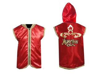 Kanong Muay Thai Gensere / Walk in Hoodies Jacket : Rød Lai Thai