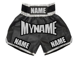 Personlig Boxing Shorts : KNBSH-007 Svart
