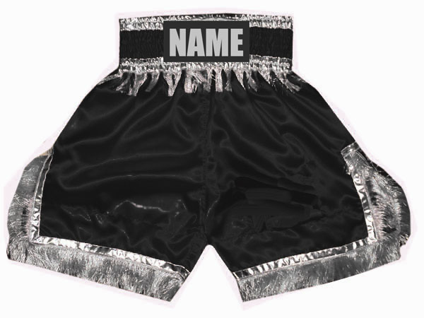 Personlig Boxing Shorts : KNBSH-018-Svart