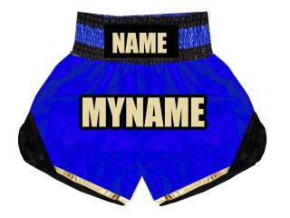 Personlig Boxing Shorts : KNBSH-022-Blå