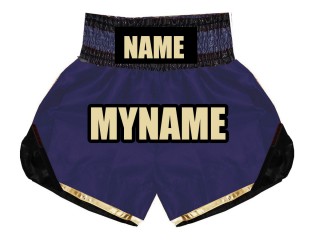 Personlig Boxing Shorts : KNBSH-022-Marineblå