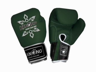 Kanong Muay Thai Boksehansker (ekte lær) : Mørk grønn