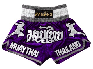 Kanong Muay Thaiboksing Shorts Kickboksing : KNS-133-Fiolett