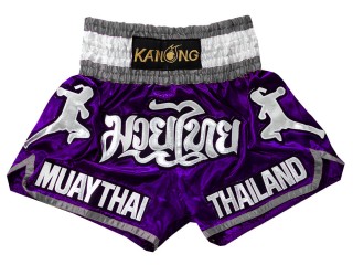 Kanong Muay Thaiboksing Shorts Kickboksing : KNS-133-Fiolett