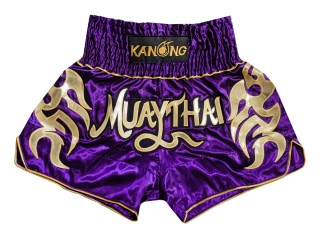 Kanong Muay Thaiboksing Shorts Kickboksing : KNS-134-Pourpre