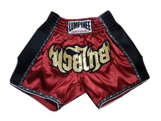 Lumpinee Muay Thai Bokseshorts barn  : LUMRTO-003-Rødbrun-K