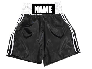 Personlig bokseshorts  : KNBSH-026-Svart