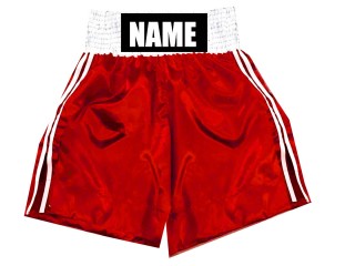 Personlig bokseshorts  : KNBSH-026-Rød