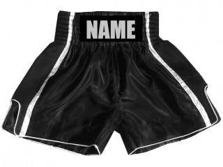 Personlig bokseshorts  : KNBSH-027-Svart