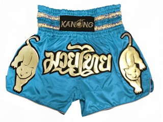 Kanong Muay Thai Shorts : KNS-135-Lyse blå