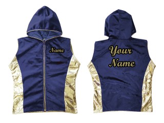 Kanong Muay Thai Gensere / Walk in Hoodies Jacket : Marineblå/Gull