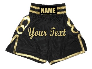 Personlig Boxing Shorts : KNBSH-025-Svart
