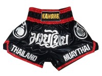 Kanong Muay Thaiboksing Shorts Kickboksing : KNS-118-Svart