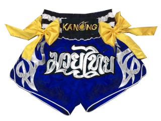 Kanong Muay Thaiboksing Shorts Kickboksing : KNS-127-Blå