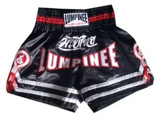 Lumpinee Muay Thai Kickboksning Shorts : LUM-036-Svart