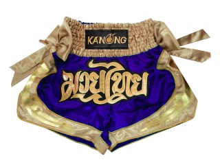 Kanong Muay Thaiboksing Shorts Kickboksing : KNS-132-Blå