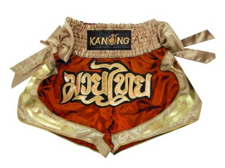 Kanong Muay Thaiboksing Shorts Kickboksing : KNS-132-Oransje